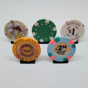 Single Poker Chip Display Stand