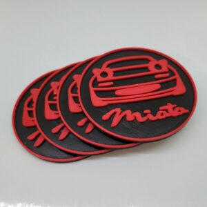 Mazda MX5 Miata Drink Coasters and Holder