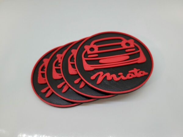 Mazda MX5 Miata Drink Coasters and Holder